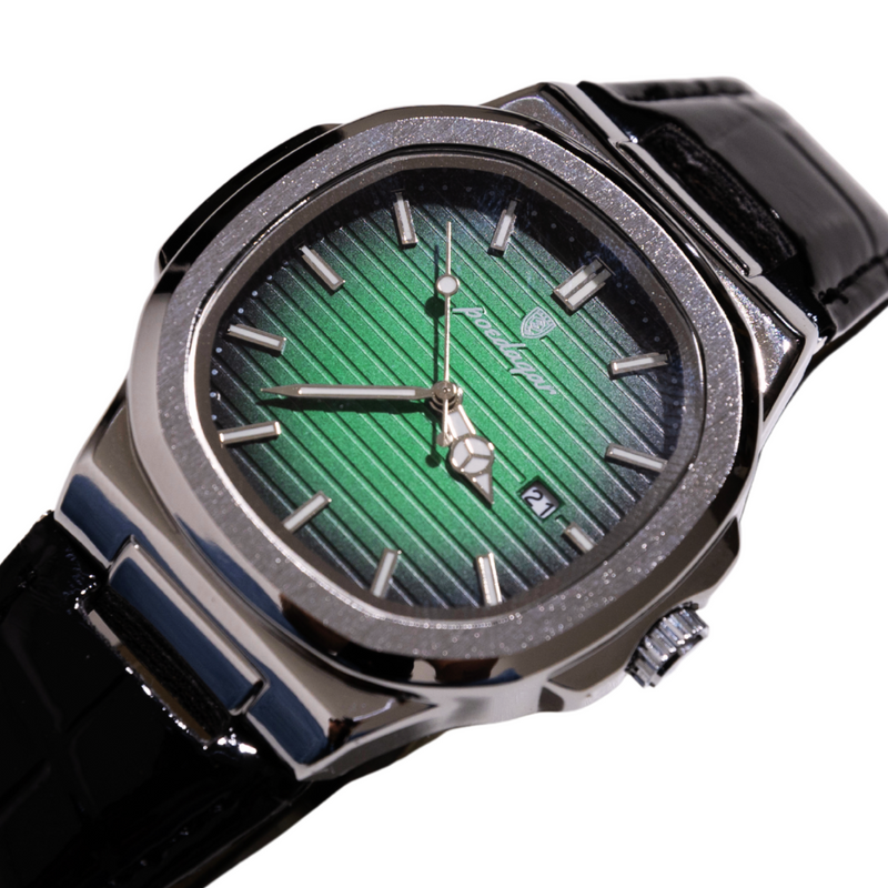 Relógio Couro - Classic Vintange (Verde)