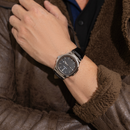 Relógio Couro - Classic Vintange (Preto)