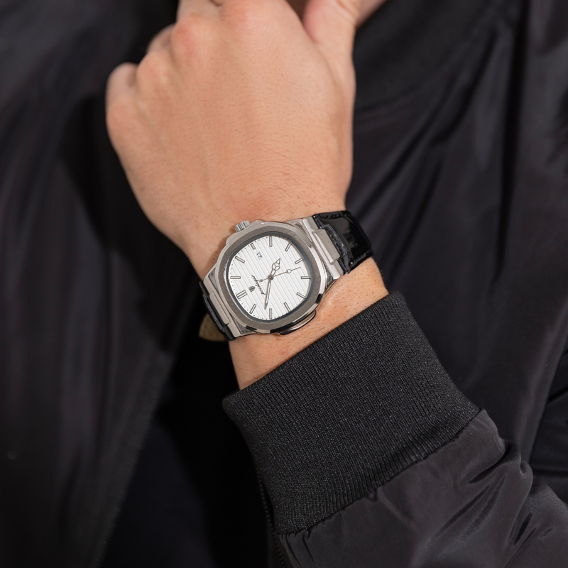 Relógio Couro - Classic Vintange (Branco)