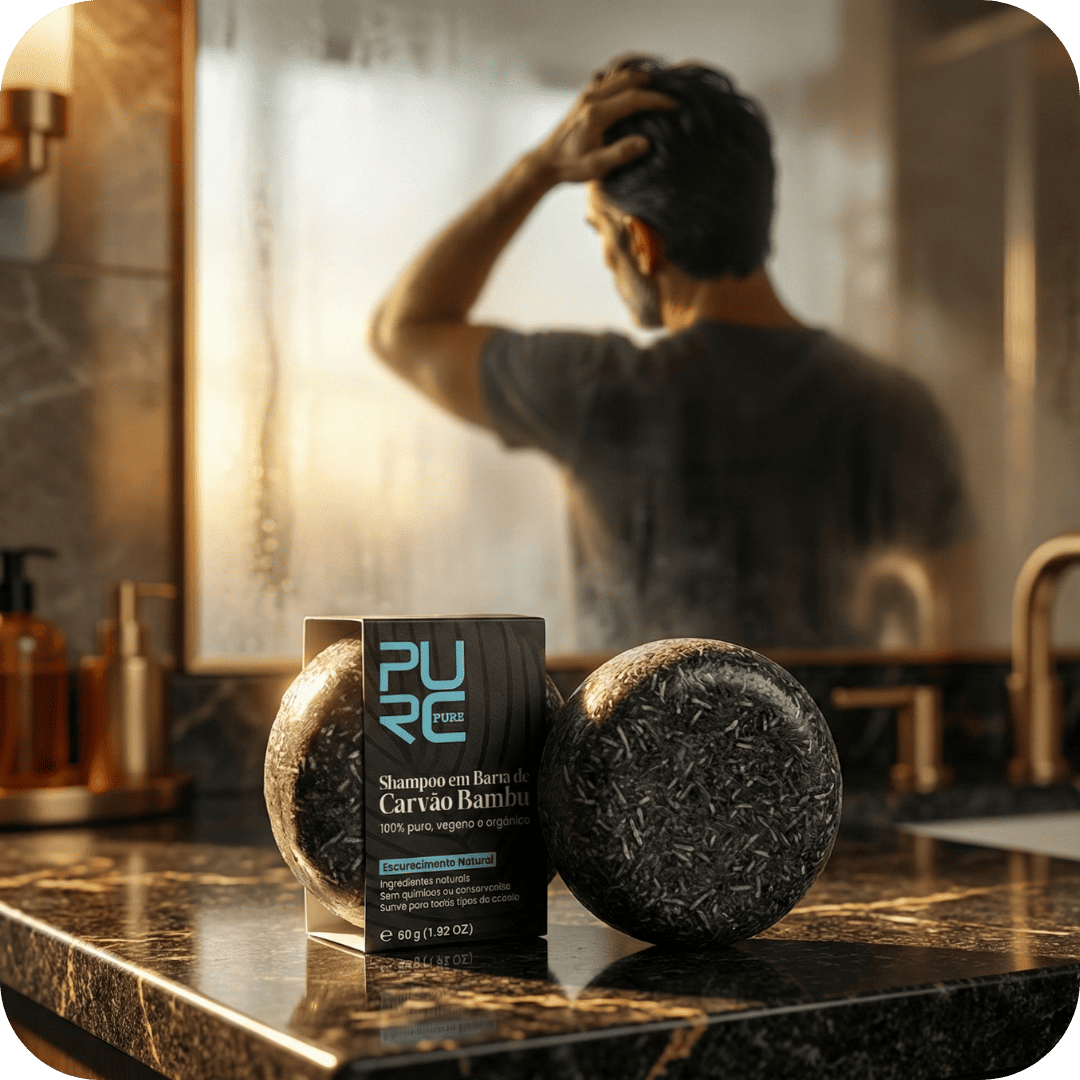 Pure Hair Shampoo Escurecedor® - Recupere Seu Cabelo de 20 Anos Atrás em MENOS DE 14 Dias!