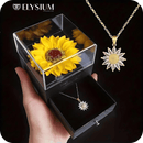 Kit Presente - Colar Girassol Radiante + Caixa Premium GRÁTIS