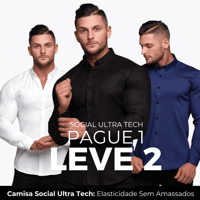 Compre 1 Leve 2 | Camisa Ultra Confort Social - Original Anti amassados