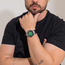 Relógio Couro - Classic Vintange (Verde)