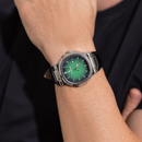 Relógio Couro - Classic Vintange (Verde)