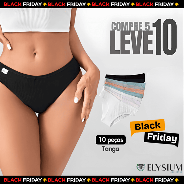 [COMPRE 5 LEVE10] - Calcinha Comfort™ AntiBacteriana 100% Algodão