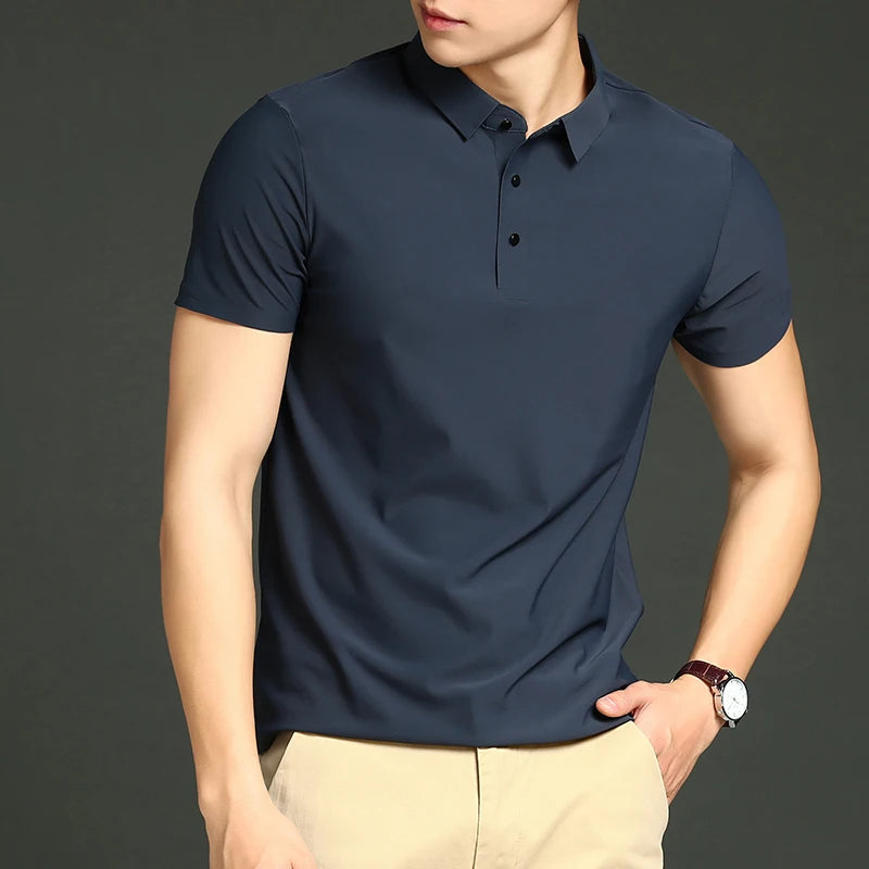 Camisas Polo em Tecido Premium Ice Silk! (COMPRE 3 & LEVE 5).